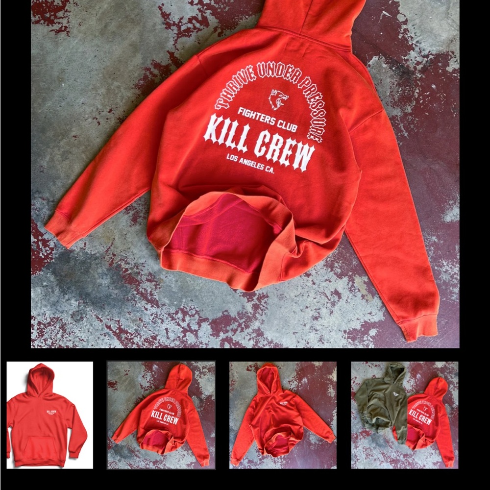 Kill Crew red hoodie